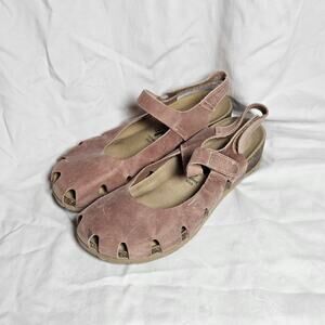 BioNatura Womens SOLO Leather Mary Jane Closed Toe Sandals Pink Size 8 39